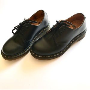 Dr Martens 1461 3-Eye Gibson Flat Smooth Shoes EUC